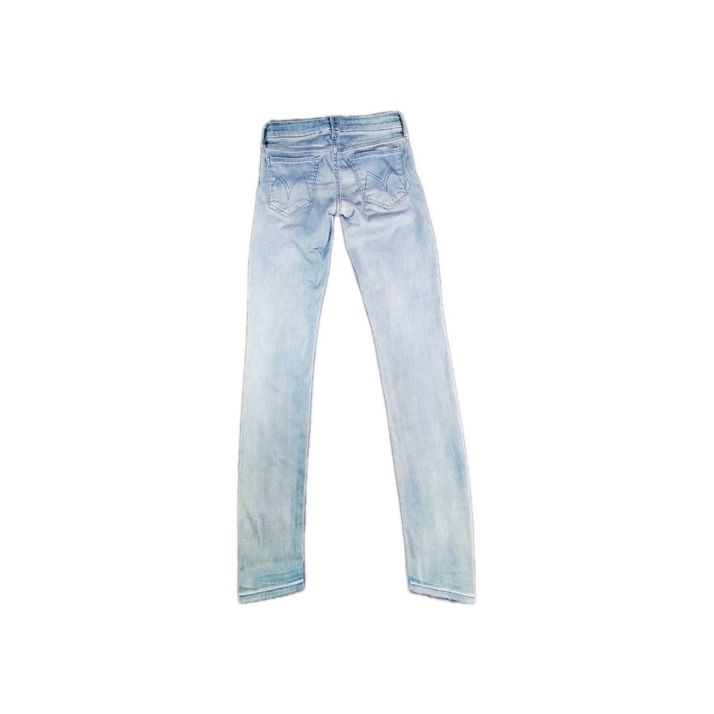 Mother Women Skinny Size 26 Blue Jeans Button Mid Rise Modern C33-12 - Picture 8 of 10